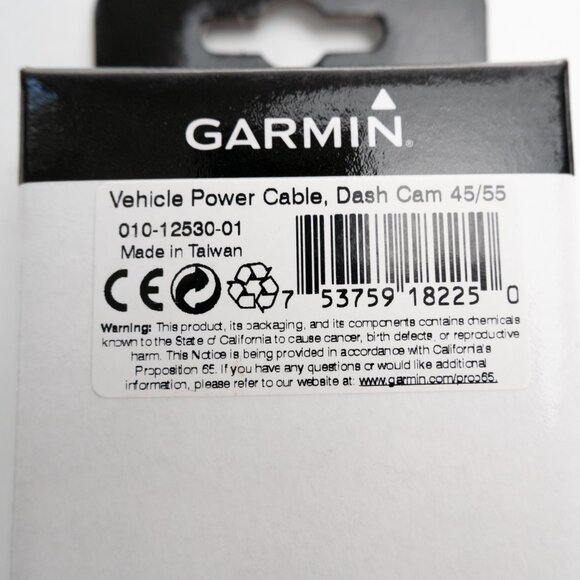 GARMIN Vehicle Power Cable Dash Cam 45/55 part # 010-12530-01 - Picture 2 of 5